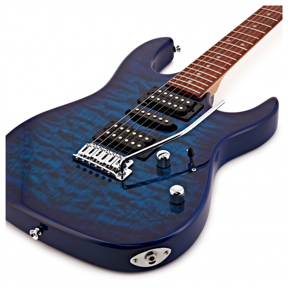 Ibanez GRX70QA GIO Electric Guitar – Transparent Blue Burst — view 3