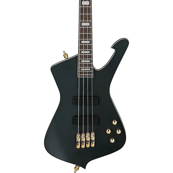 Ibanez Iceman ICB620 4 String Electric Bass Guitar - Black Flat