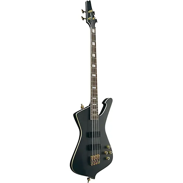 Ibanez Iceman ICB620 4 String Electric Bass Guitar - Black Flat — view 3