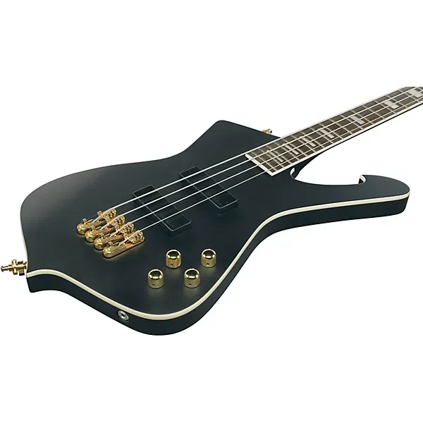 Ibanez Iceman ICB620 4 String Electric Bass Guitar - Black Flat — view 4