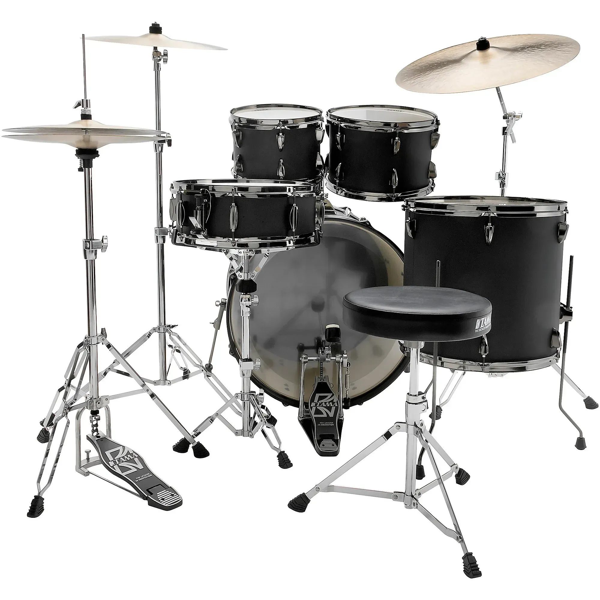 Tama Imperialstar 5 Piece Drum Kit- Blacked Out Black — view 3