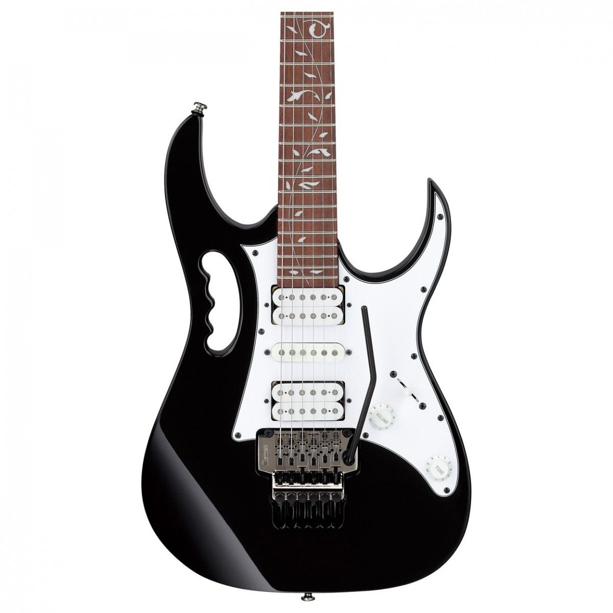 Ibanez JEM Junior Steve Vai Electric Guitar – Black — view 1