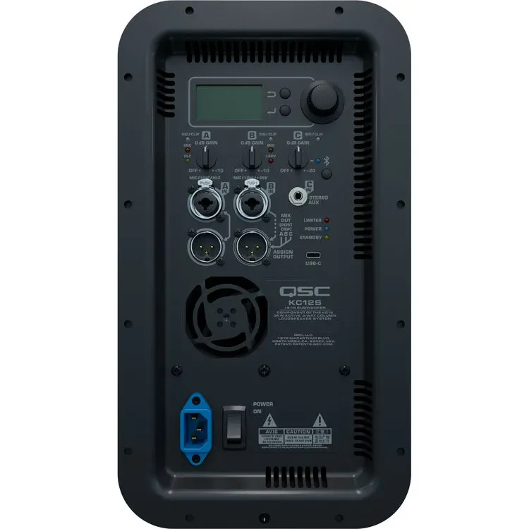 QSC KC12 Active 12 inch 3-Way Column Loudspeaker System with Bluetooth — view 6