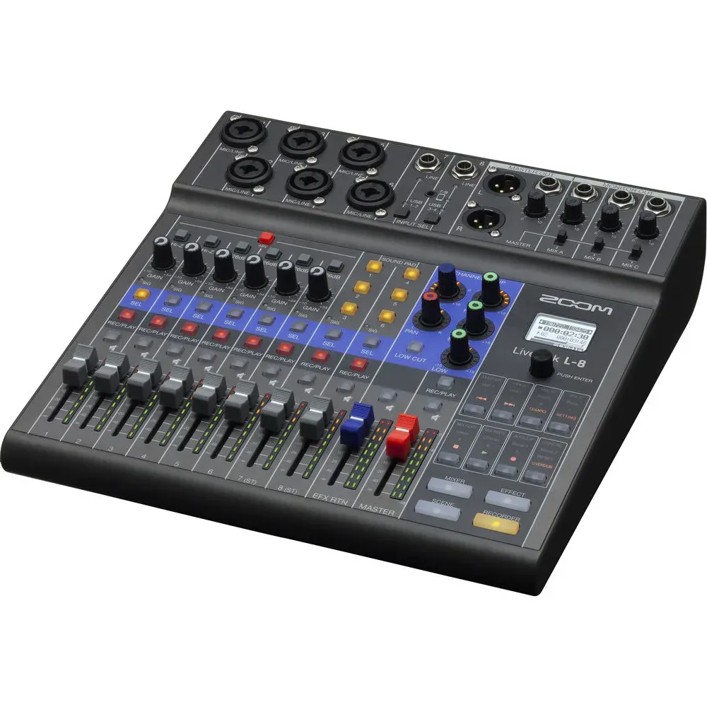 Zoom Livetrak L-8 - 8-channel Digital Mixer / Recorder — view 2