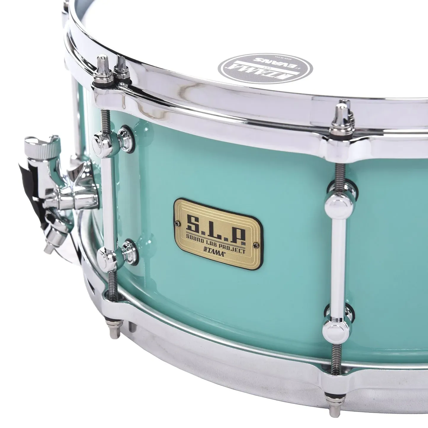 Tama LSP146 S.L.P. Fat Spruce 6 x 14-inch Snare Drum - Turquoise — view 2