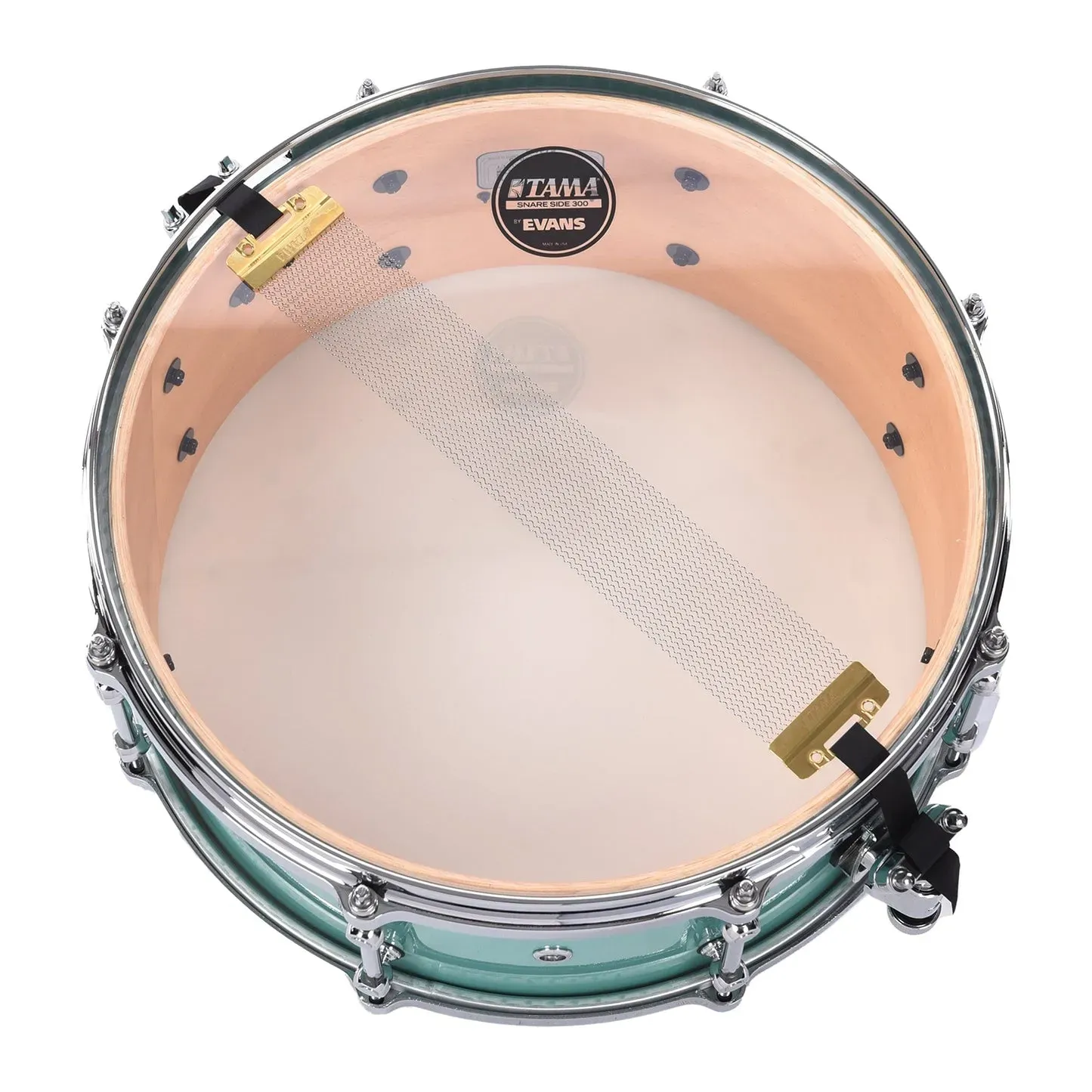 Tama LSP146 S.L.P. Fat Spruce 6 x 14-inch Snare Drum - Turquoise — view 5