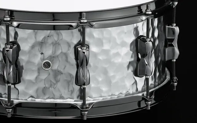 Tama S.L.P. Expressive Hammered Steel 6 x 14-inch Snare Drum — view 2