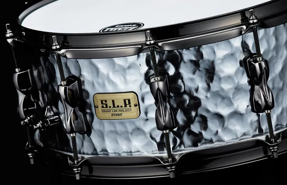Tama S.L.P. Expressive Hammered Steel 6 x 14-inch Snare Drum — view 3