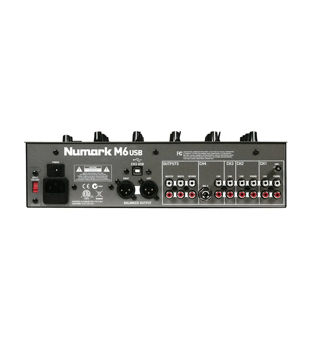 Numark M6 USB 4-Channel USB DJ Mixer — view 2