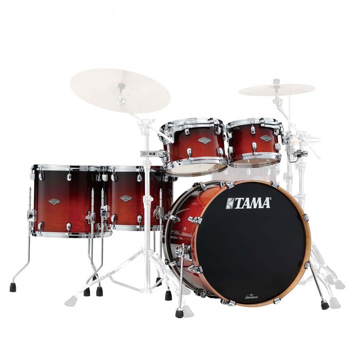 Tama&nbsp;Starclassic Performer MBS52RZS 5-piece Shell Pack – Dark Cherry Fade