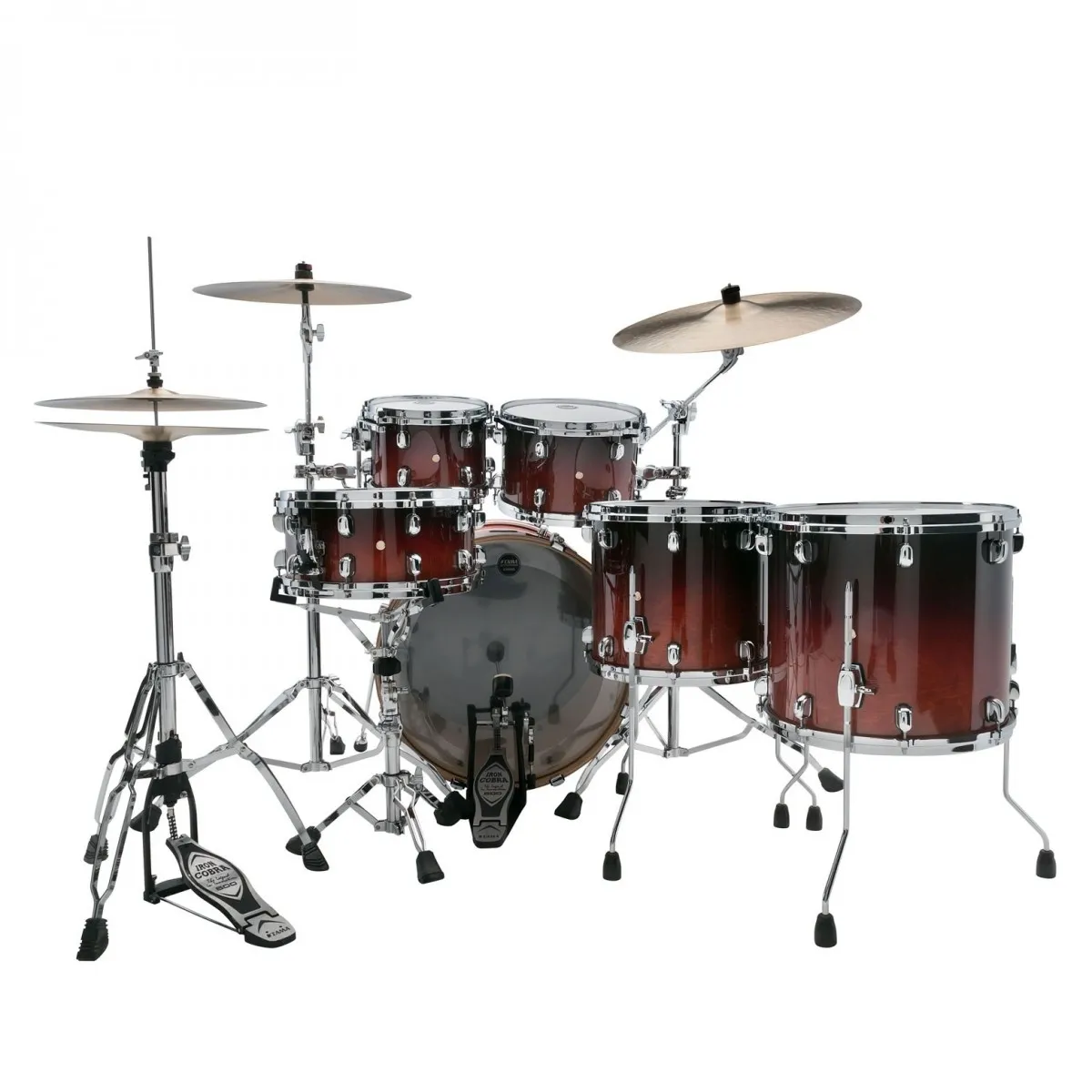 Tama Starclassic Performer MBS52RZS 5-piece Shell Pack – Dark Cherry Fade — view 6