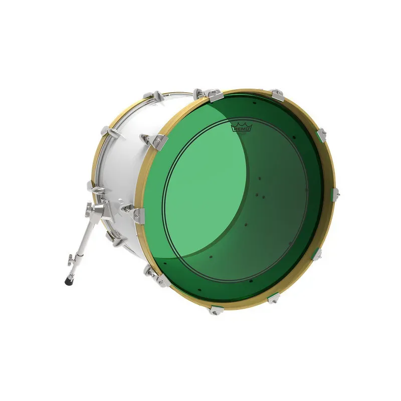 Remo Powerstroke P3 Colortone 22 inch Green Bass Drum Head — view 2