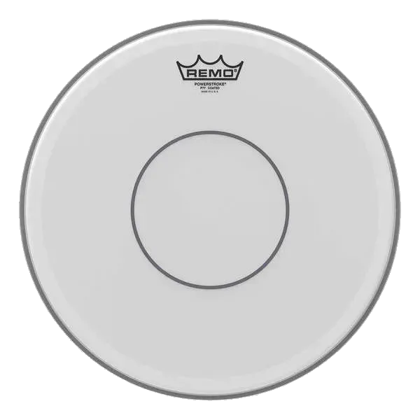 Remo Powerstroke 77 Coated Snare Head 14 inch - w/Clear Dot