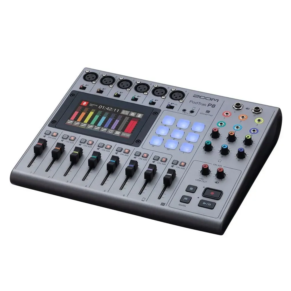 Zoom PodTrak P8 8-channel Podcasting Mixer