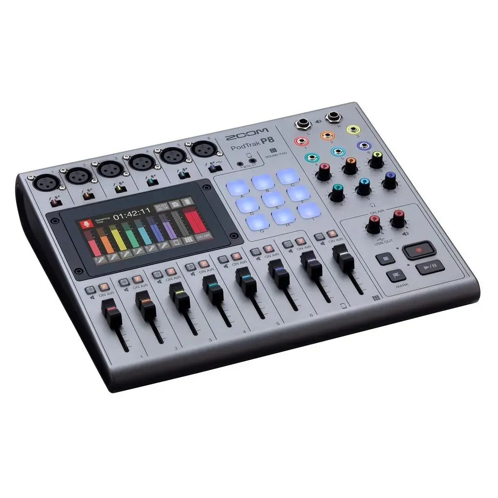 Zoom PodTrak P8 8-channel Podcasting Mixer — view 3
