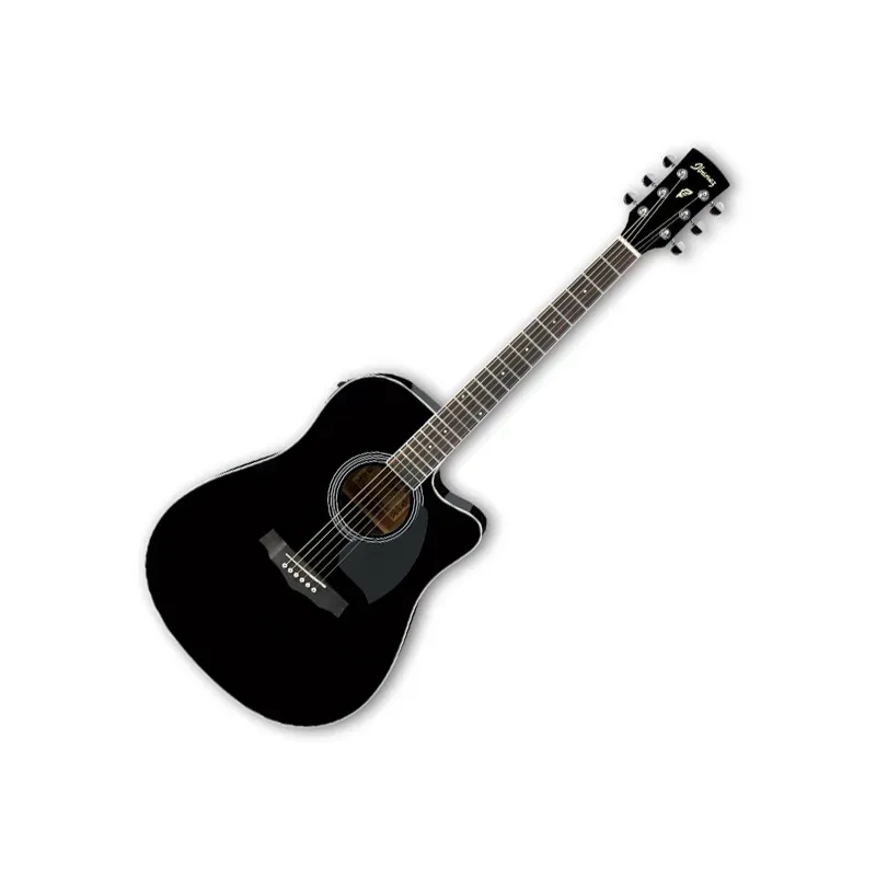 Ibanez PF15ECE PF Performance Series Acoustic/Electric Guitar - Black — view 2