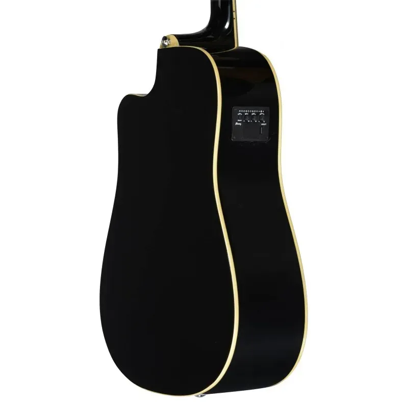 Ibanez PF15ECE PF Performance Series Acoustic/Electric Guitar - Black — view 3