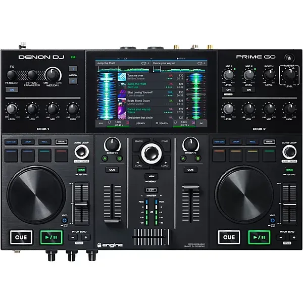 Denon DJ Prime GO Rechargeable 2-Channel DJ Controller — view 2