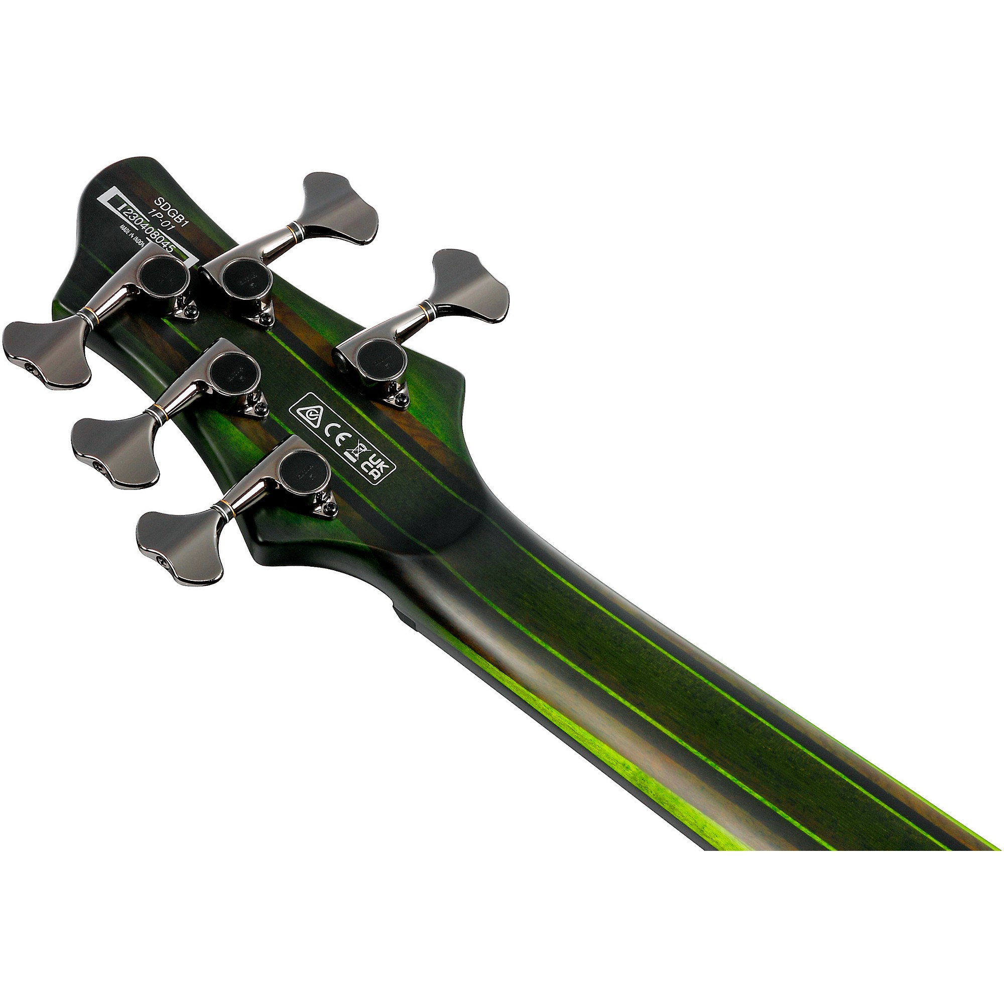 Ibanez Steve Di Giorgio SDGB1 Signature 5-string Fretless Bass Guitar – Dark Moss Burst — view 7