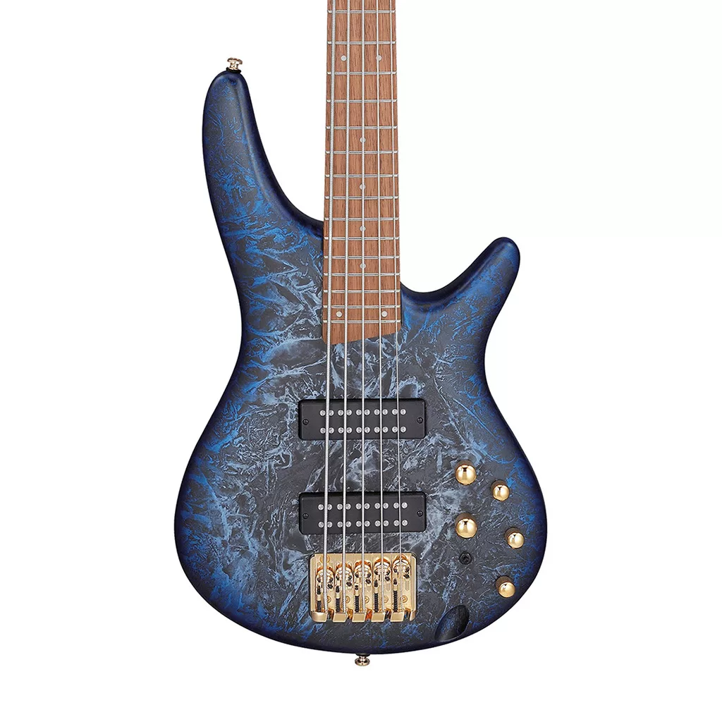 Ibanez SR305EDX-CZM 5-String Bass Guitar – Cosmic Blue Frozen Matte