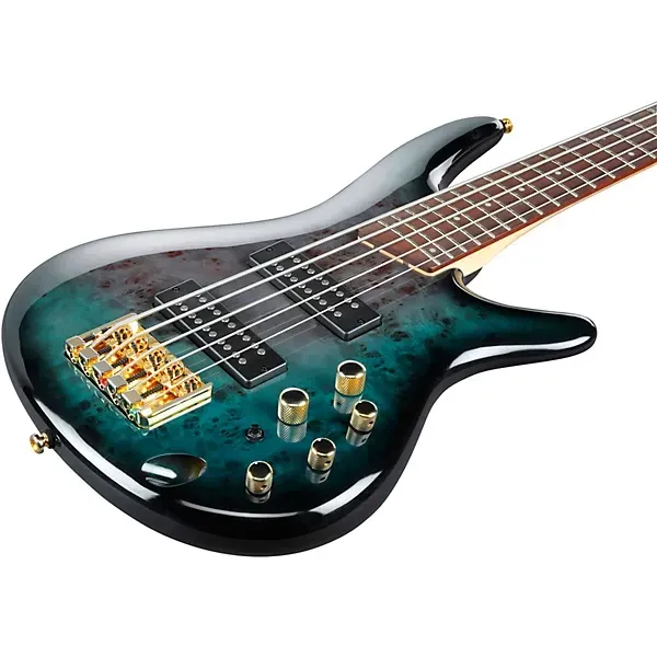 Ibanez SR405EPBDX 5-string Bass Guitar - Tropical Seafloor Burst — view 2