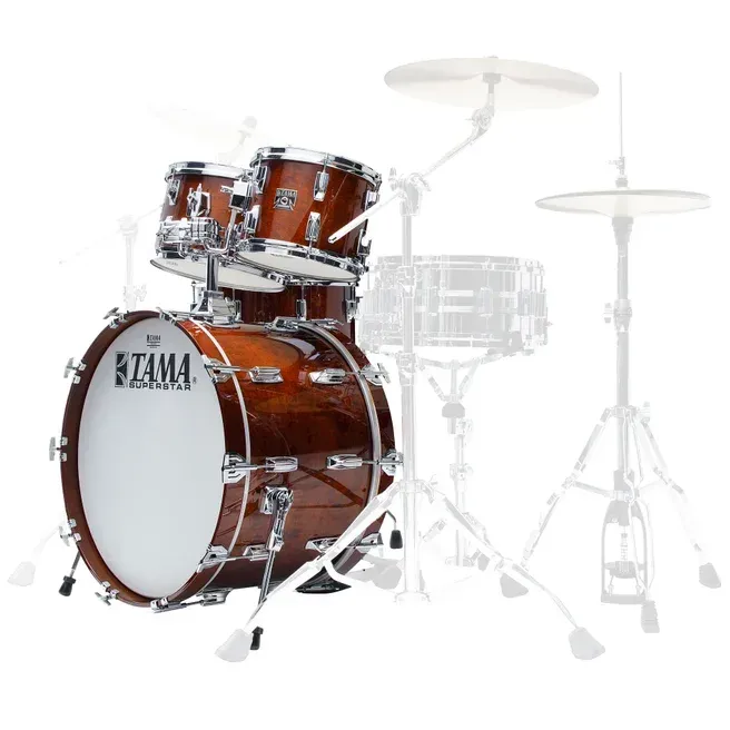 Tama 50th Anniversary Superstar SU42RS-SMH Shell Kit 4 Piece - Super Mahogany — view 2