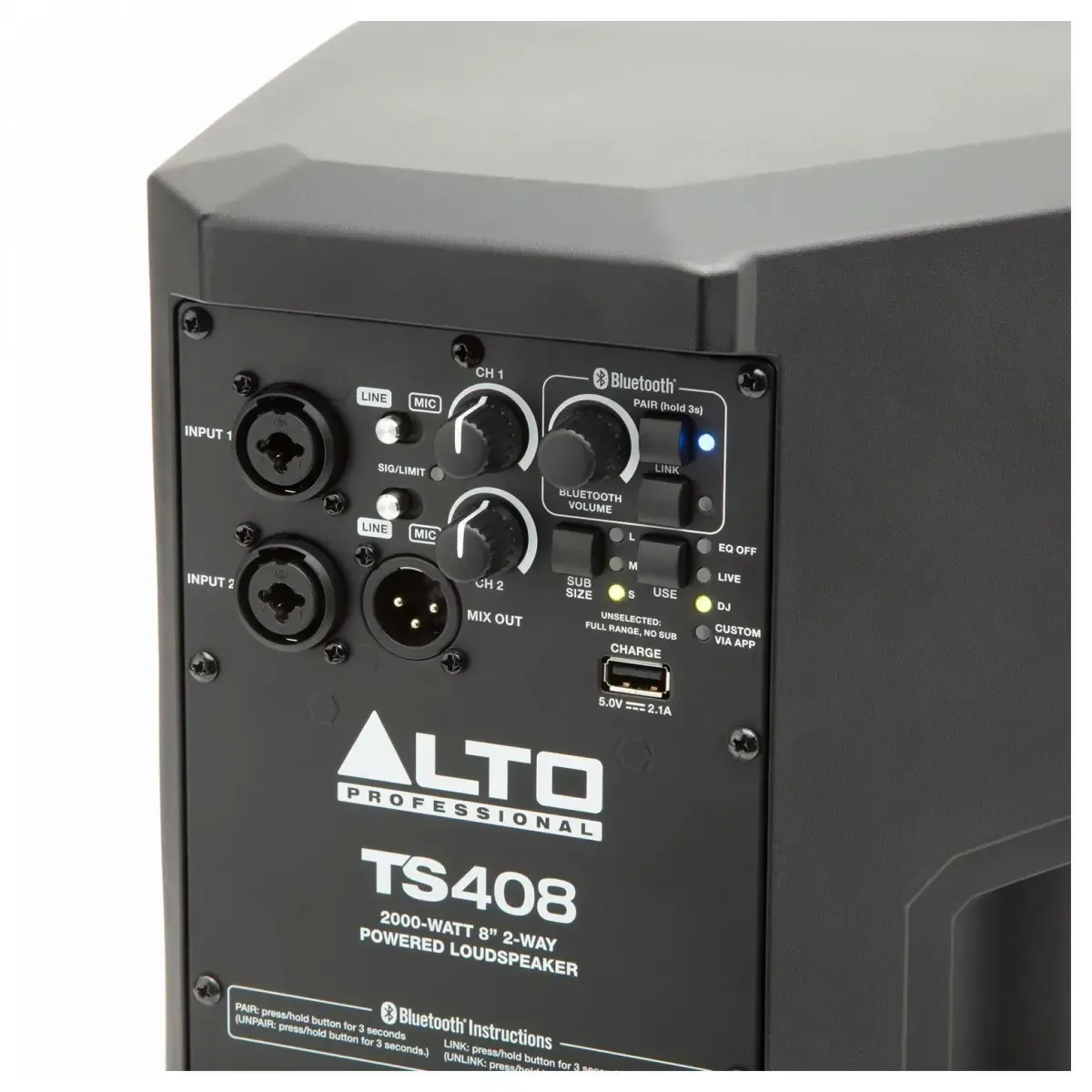 Alto Professional TS408 2,000-watt 8-inch Powered Speaker — view 4
