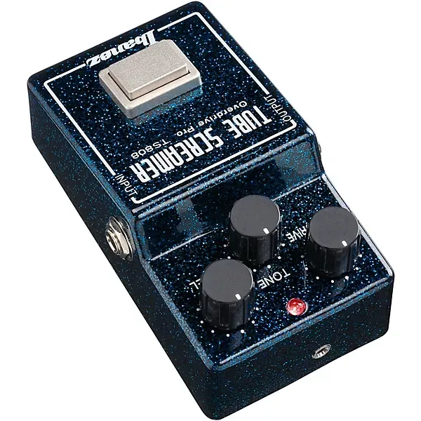 Ibanez TS80845TH 45th Anniversary Tube Screamer Effects Pedal Blue Sparkle — view 5