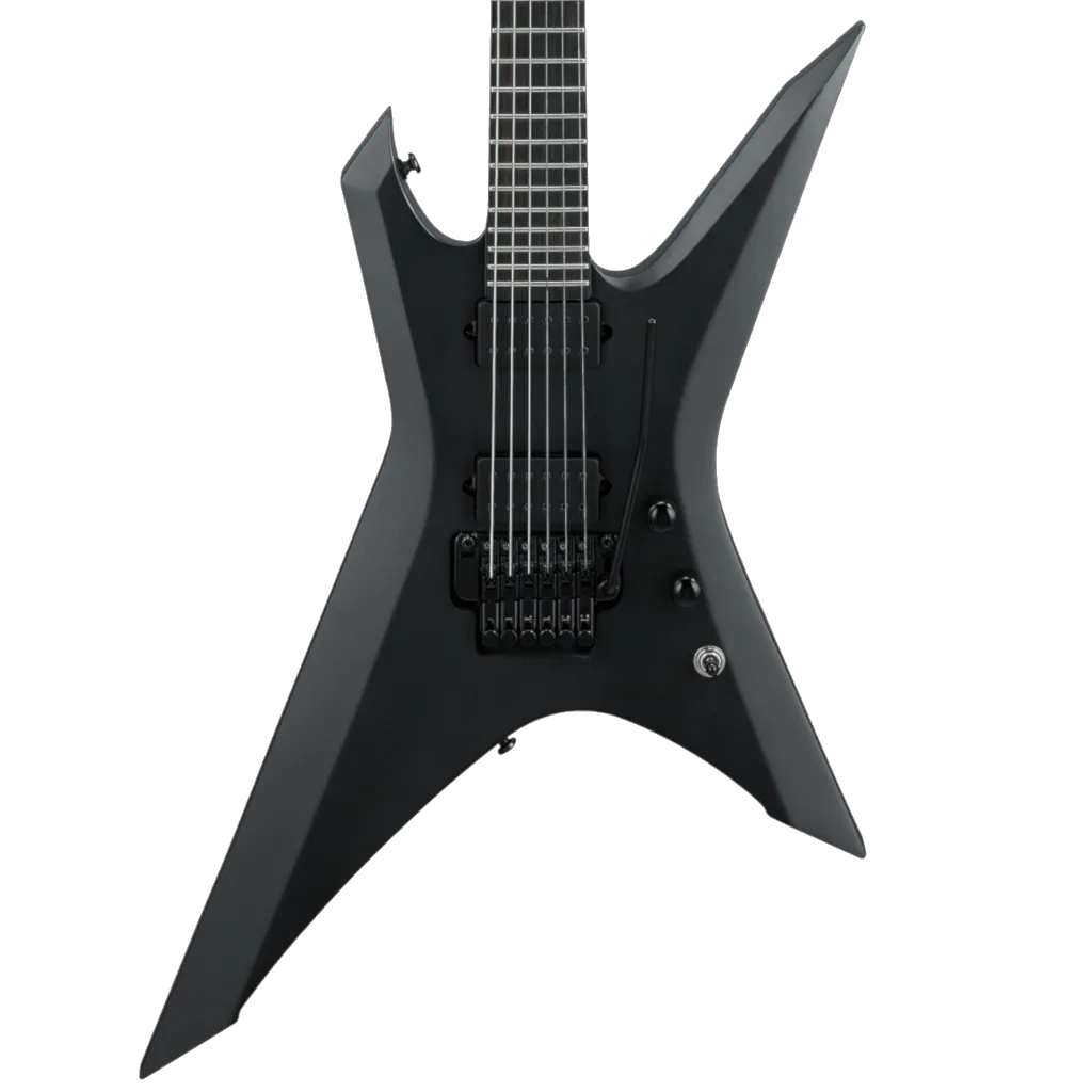 Ibanez Iron Label Xiphos Electric Guitar – Black Flat — view 1