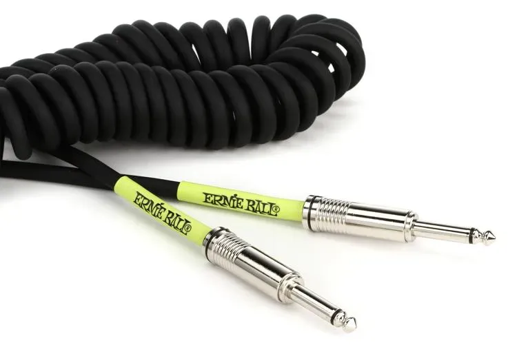 Ernie Ball Coiled Straight to Straight Instrument Cable - 10m — view 2