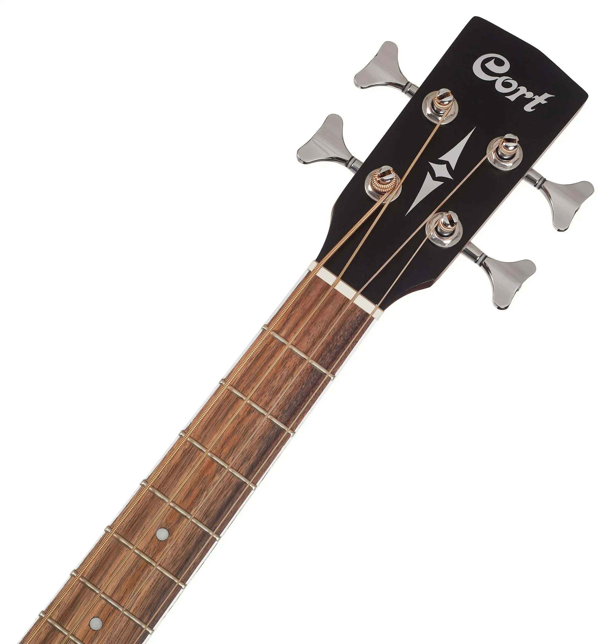 Cort AB590MF OP 4 String Short Scale Acoustic Bass Guitar — view 3
