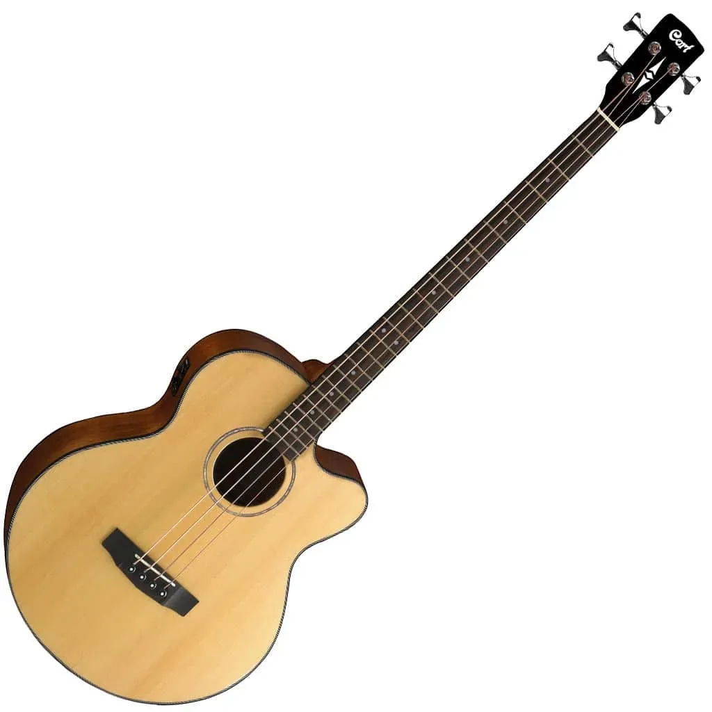 Cort AB850F Acoustic 4-String Bass Guitar – Natural — view 2