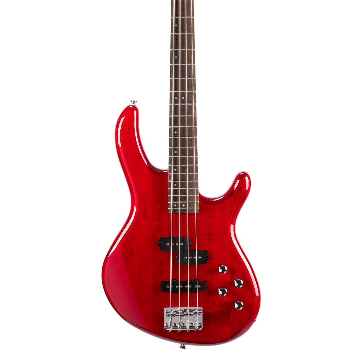 Cort Action Plus 4-String Bass Guitar – Trans Red — view 1