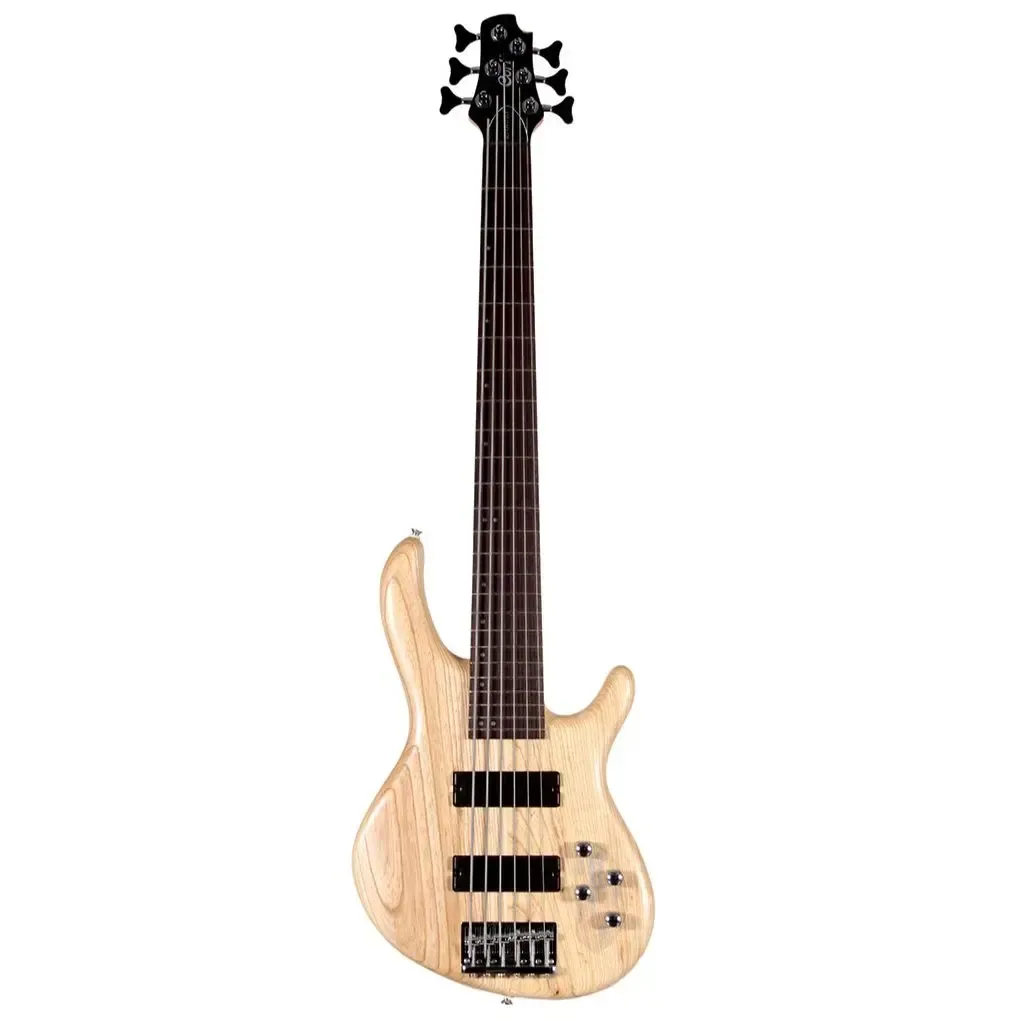 Cort Action DLX VI 6-String Bass Guitar – Natural — view 2
