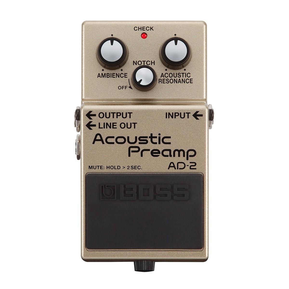 Boss AD-2 Acoustic Preamp Guitar Pedal — view 1