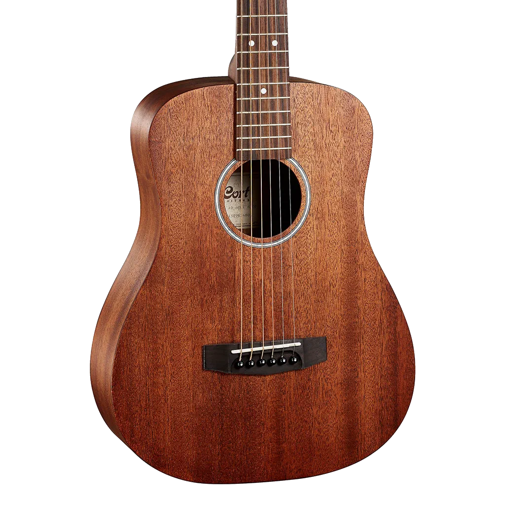 Cort AD Mini M Travelers Guitar – Natural Satin Mahogany — view 1