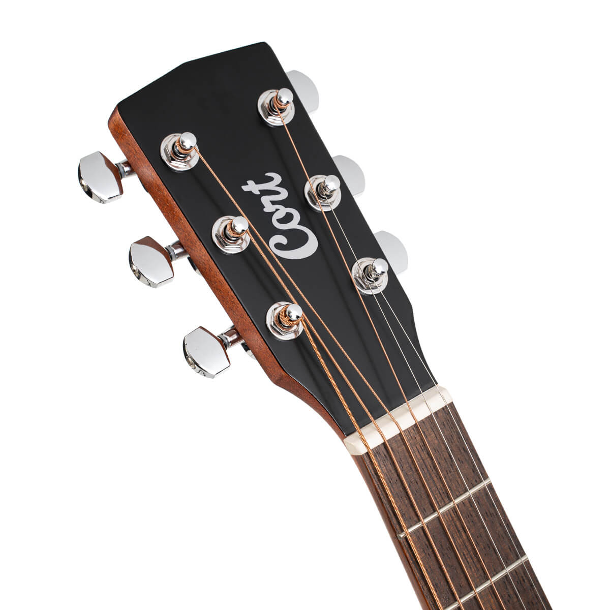 Cort AD Mini M Travelers Guitar – Natural Satin Mahogany — view 4