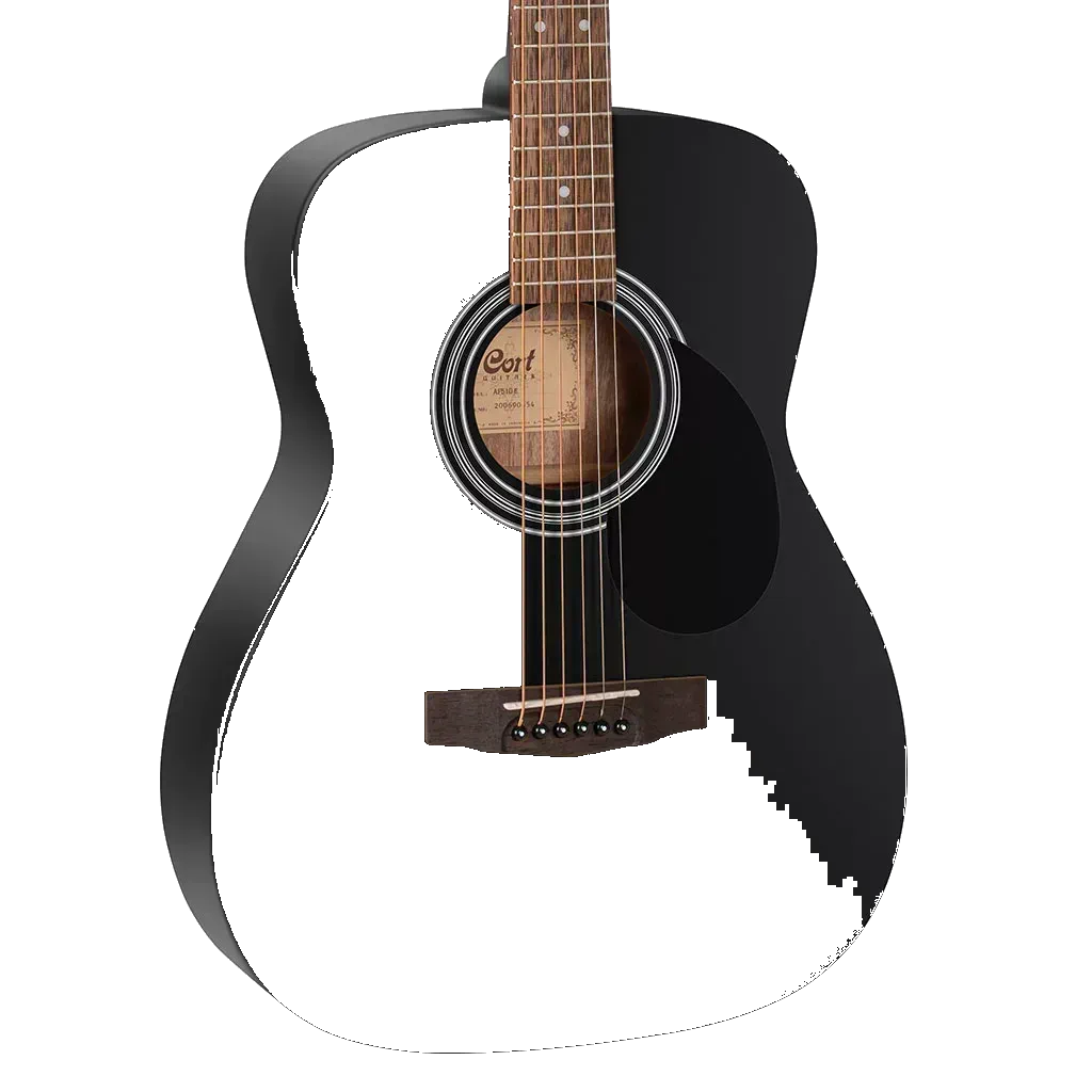 Cort AF510 Acoustic Guitar – Black Satin Finish