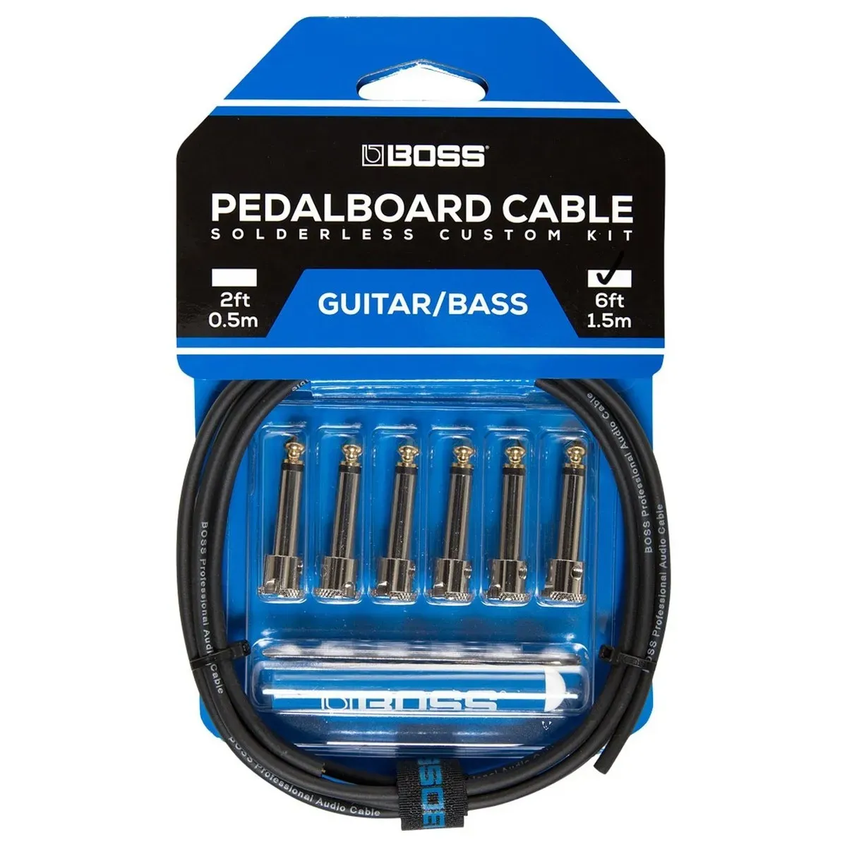 Boss BCK-6 Pedalboard Cable Kit - 6 foot - 6 Connectors