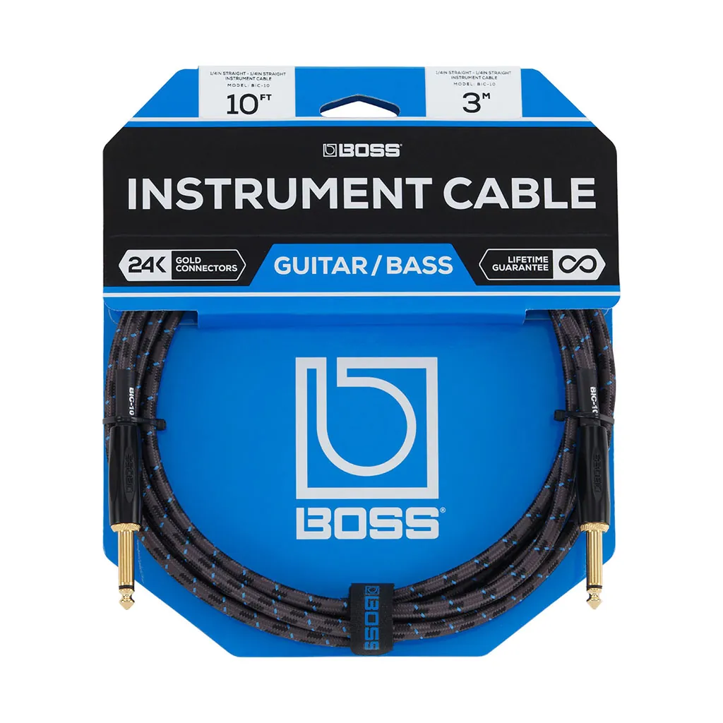 Boss BIC-10 3m Jack - Jack Instrument Cable