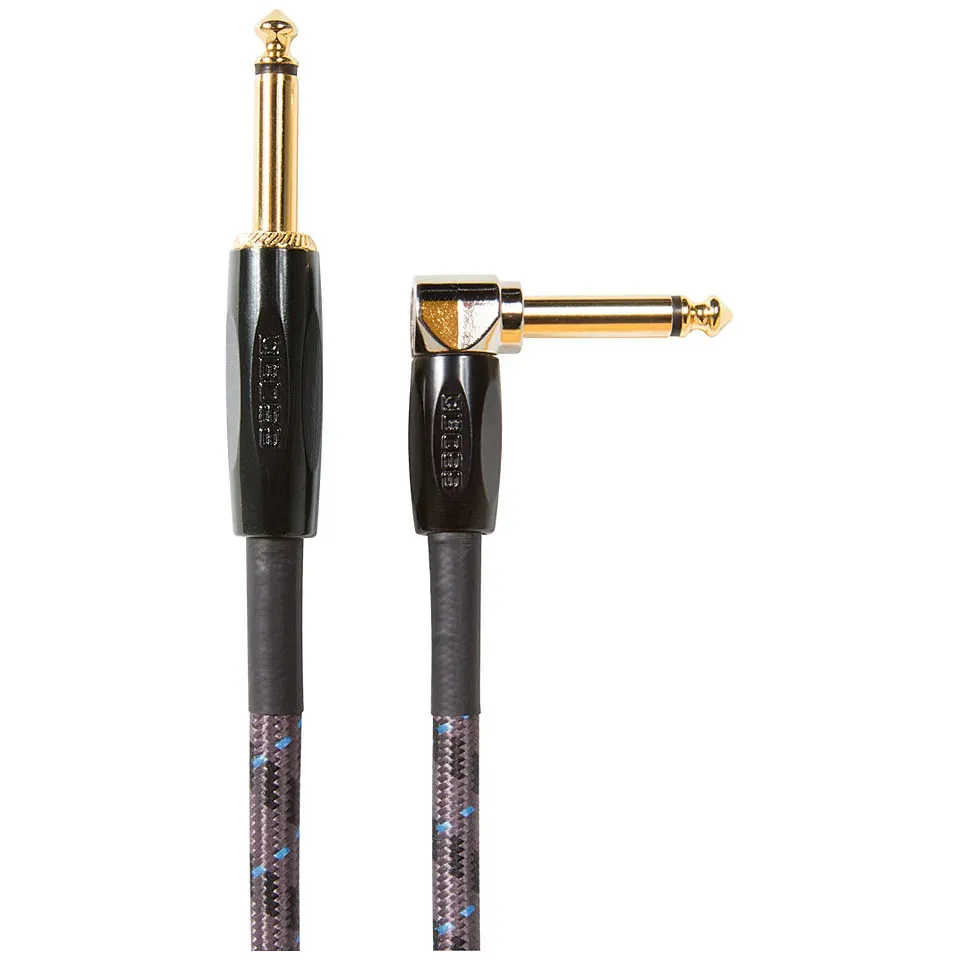 Boss BIC-15A Straight to Right Angle Instrument Cable - 15 foot — view 2
