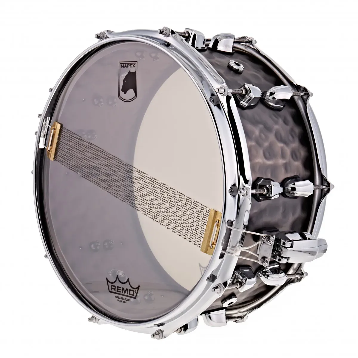 Mapex Black Panther Persuader 14 x 6.5 inch Hammered Brass Snare Drum — view 6