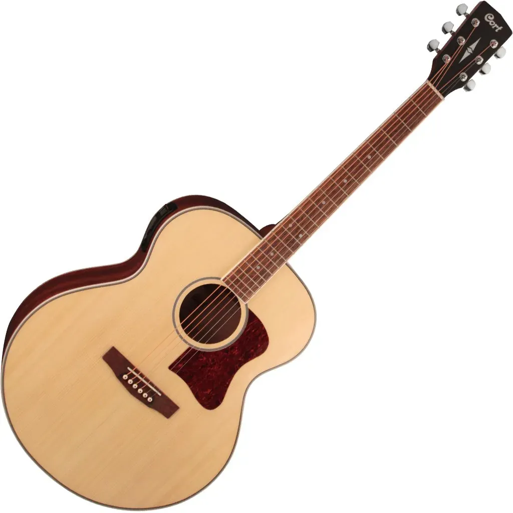 Cort CJ-MEDX Jumbo Acoustic-Electric Guitar – Natural — view 2