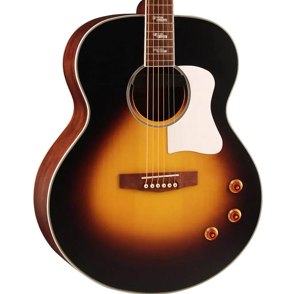 Cort CJ Retro Jumbo Acoustic-Electric Guitar with Gig Bag – Vintage Burst