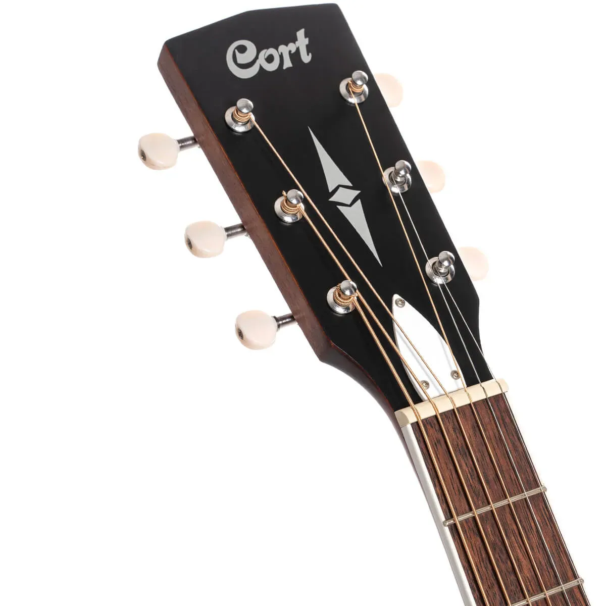 Cort CJ Retro Jumbo Acoustic-Electric Guitar with Gig Bag – Vintage Burst — view 4