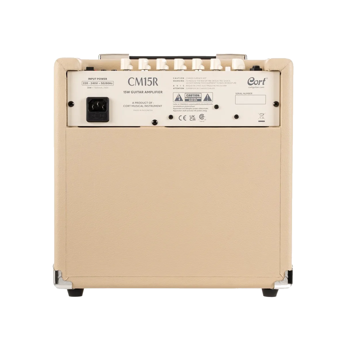 Cort CM15R 15w Practice Amp – White Sand — view 3