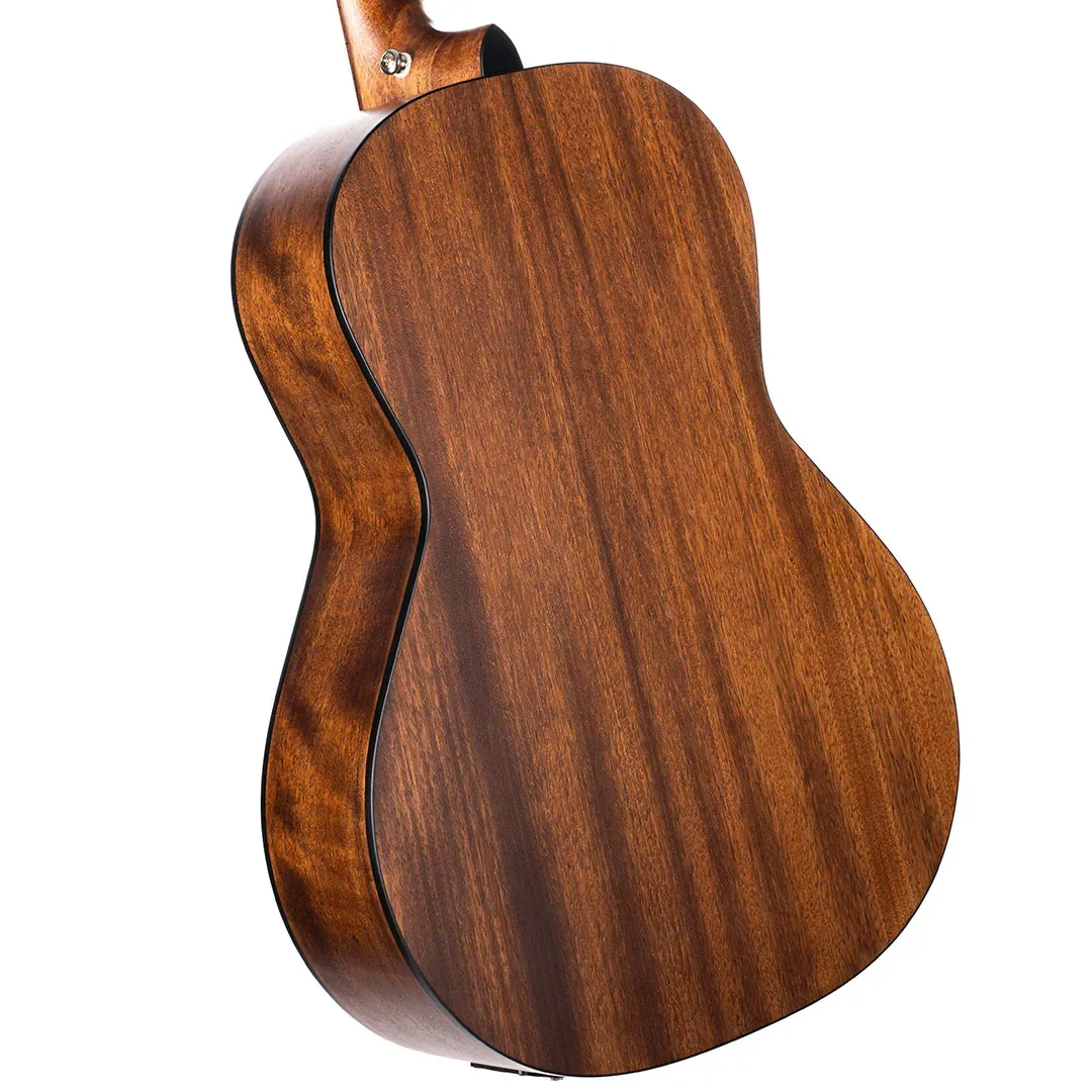 CORT Core-PE Mahogany Parlor Acoustic Electric Guitar – Open Pore Black Burst — view 4