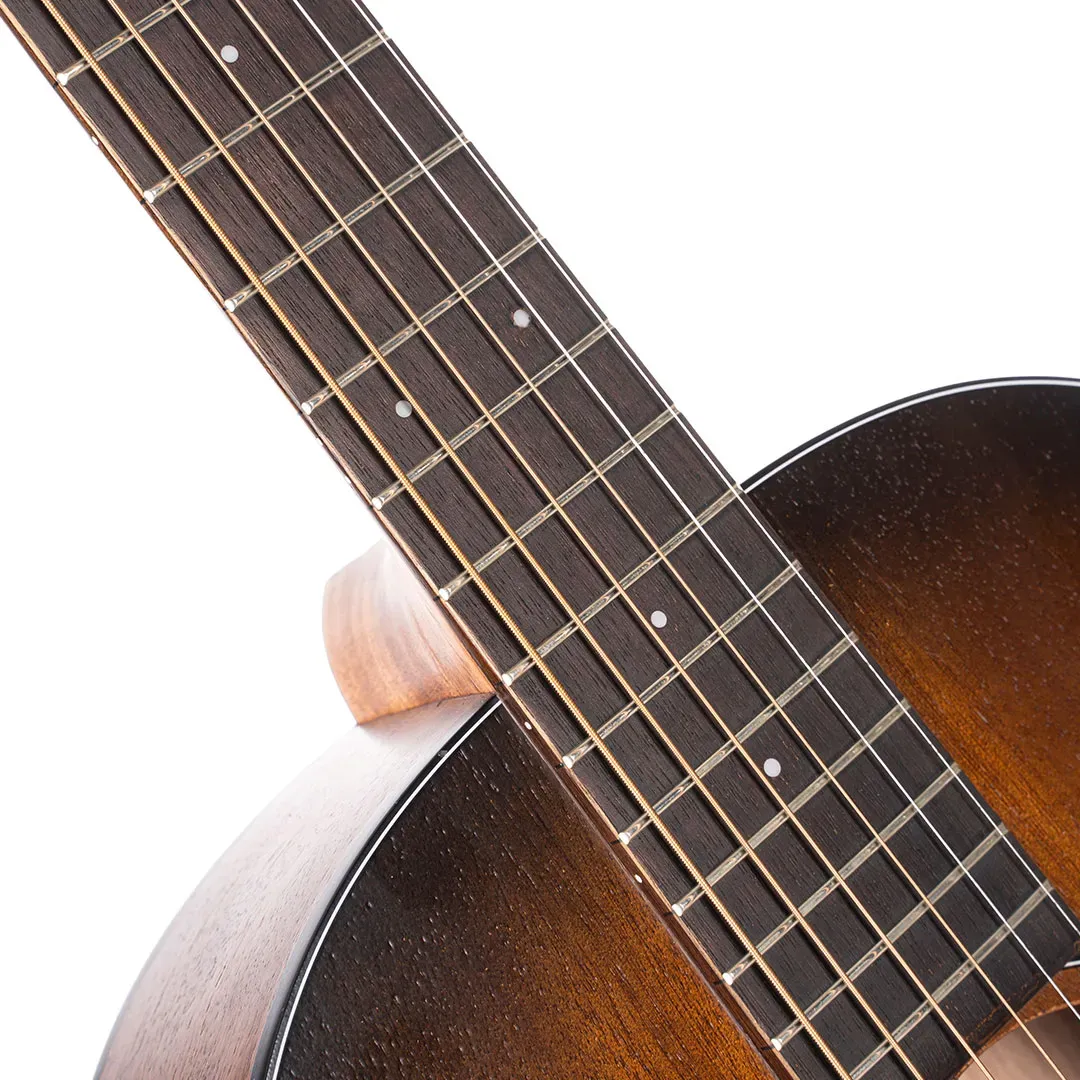 CORT Core-PE Mahogany Parlor Acoustic Electric Guitar – Open Pore Black Burst — view 6