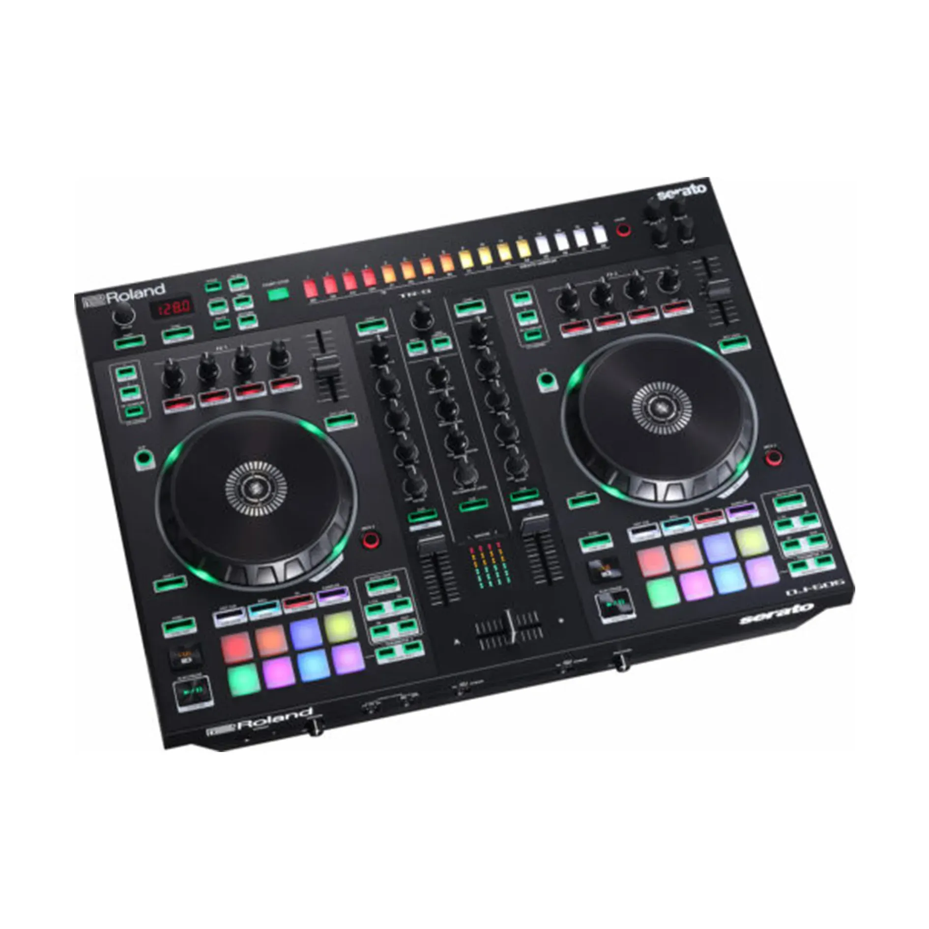 Roland DJ-505 2-deck Serato DJ Controller with Drum Machine — view 1