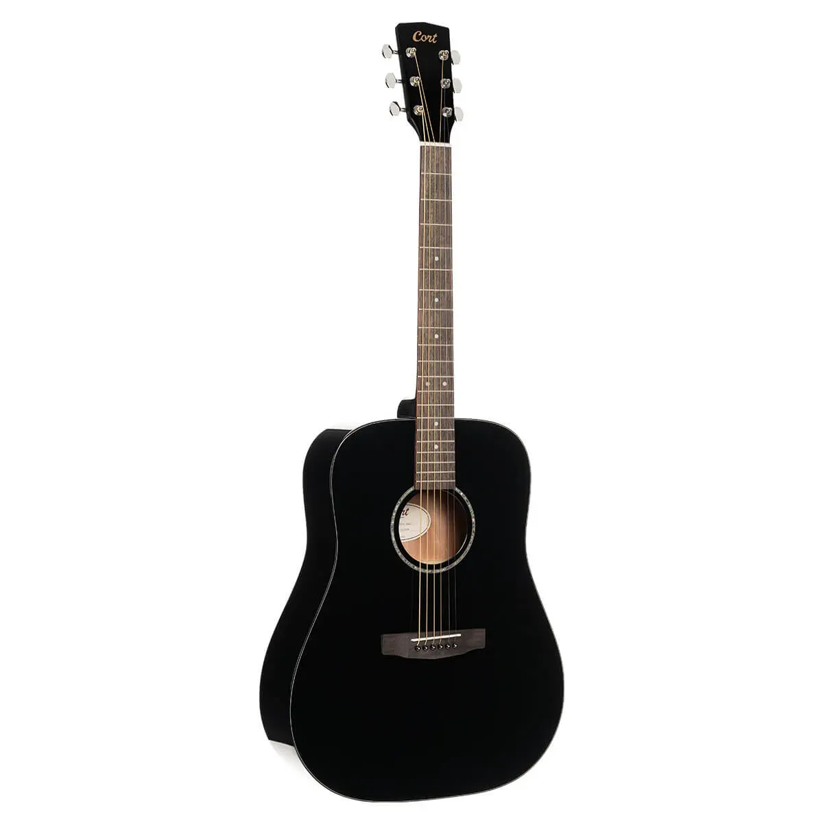 Cort Earth60CE Acoustic-Electric Guitar – Black — view 3